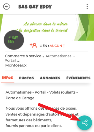 Invitation depuis un acteur local