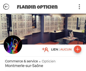 Fiche acteur avec image et logo