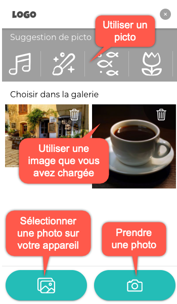 Possibilité de modification du logo