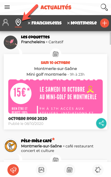 Actualités communes suivies Exemple d'actualités pour les communes suivies