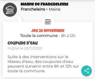 Annonce dans les actualités Exemple d'annonce dans les actualités