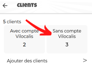 Montre le bloc Sans compte Vilocalis