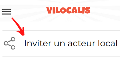 Montre comment inviter un acteur local